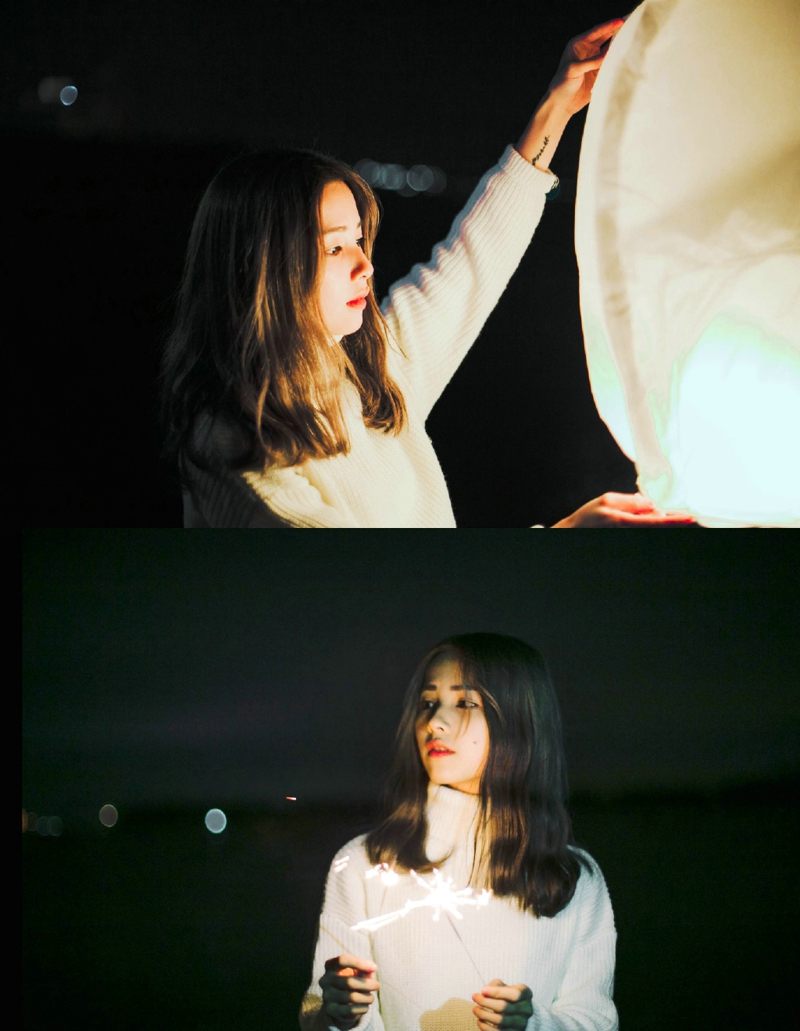 冬日雪地内的羽绒服妹子娇嫩俏皮写真