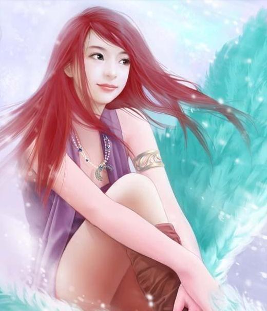 绝色手绘美女 手绘气质美女高清图