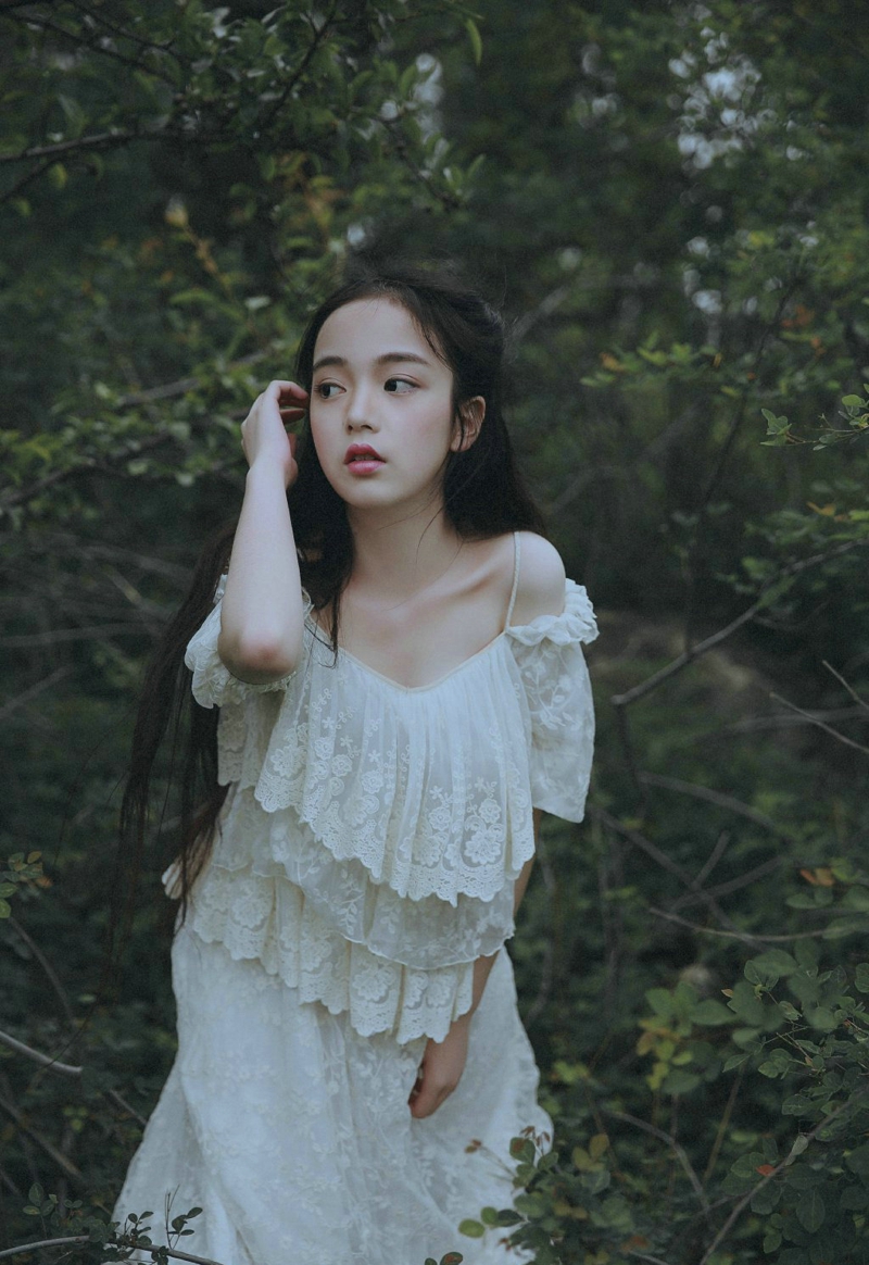 海岸边气质森系女神高颜值随性范