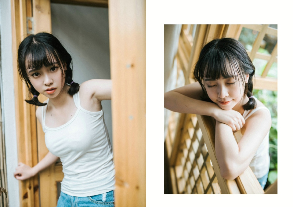 元气英伦风少女高挑森系复古写真