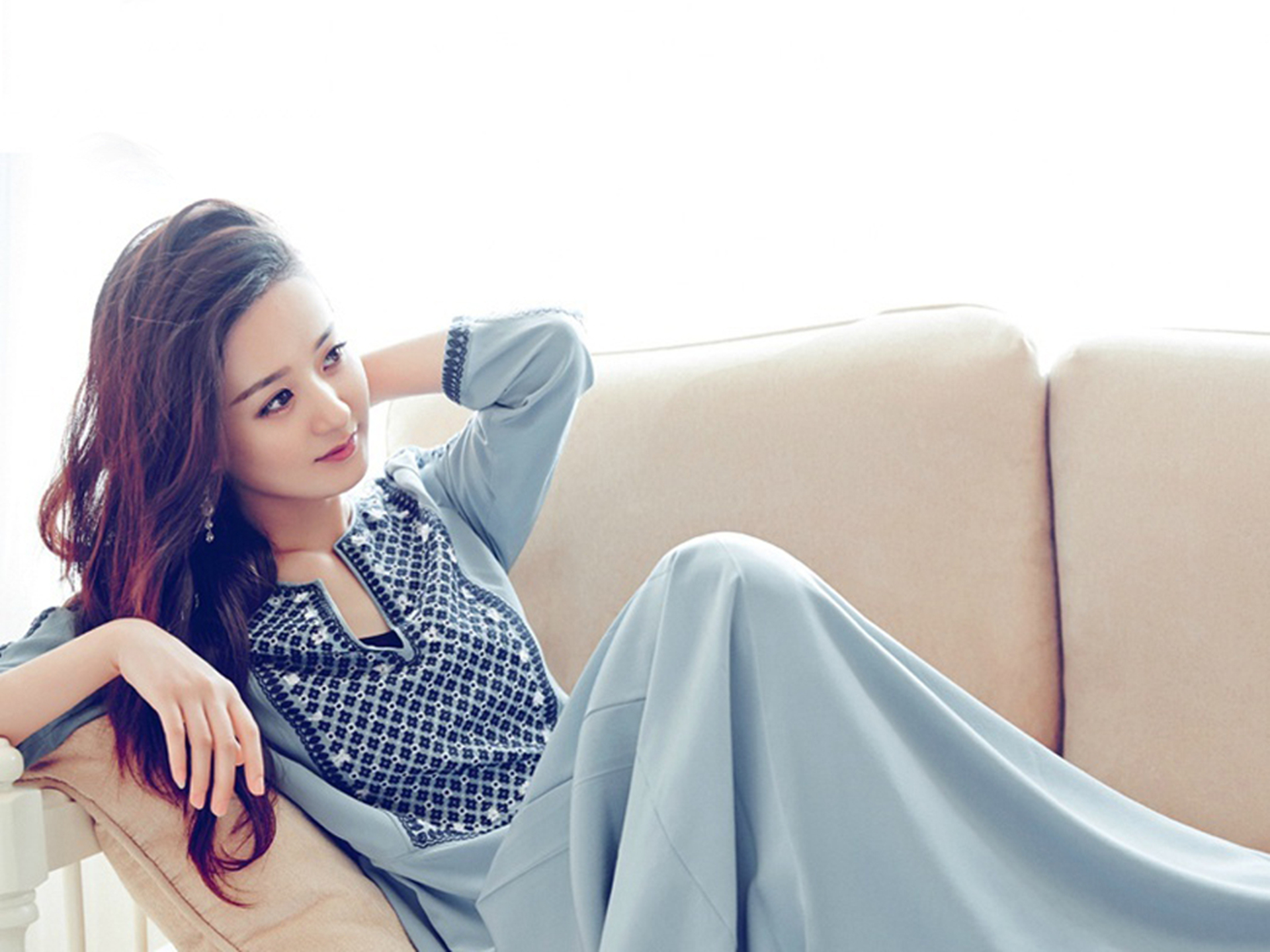 赵丽颖可爱呆萌照片高清壁纸