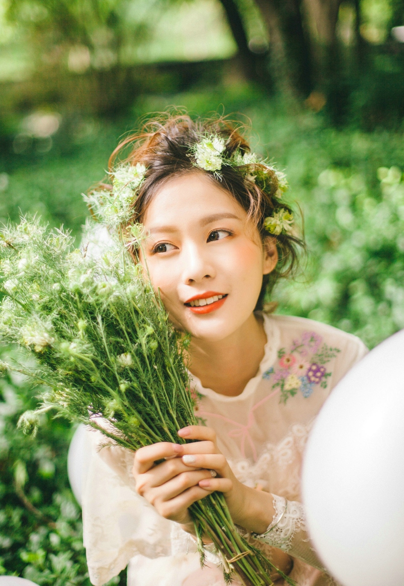 清新氧气美女日常街拍生活美照