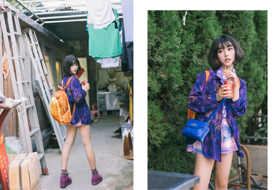 高颜值私房睡衣女神花朵般娇美可人