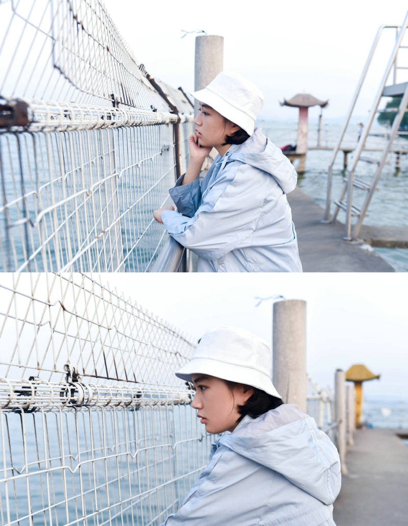 自由随性美女个性高傲阳光素颜写真