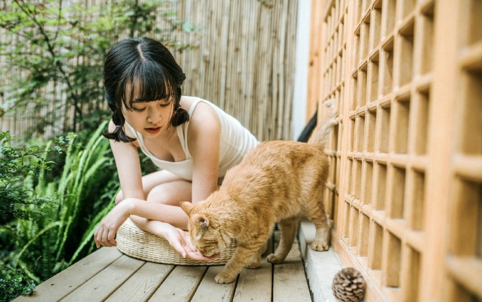 元气英伦风少女高挑森系复古写真