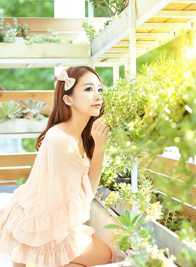 花圃园清纯娇羞可爱小天使