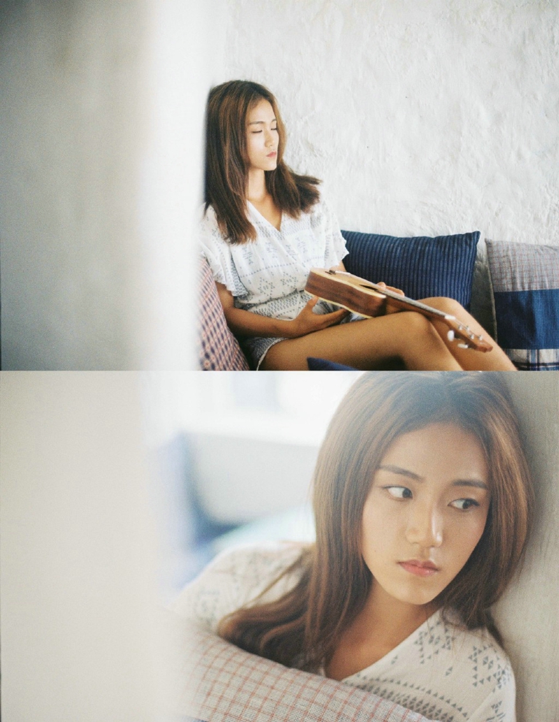 90后美女恬静自然户外养眼美图