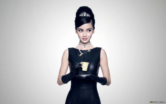 俏皮可爱杨颖高清壁纸图片