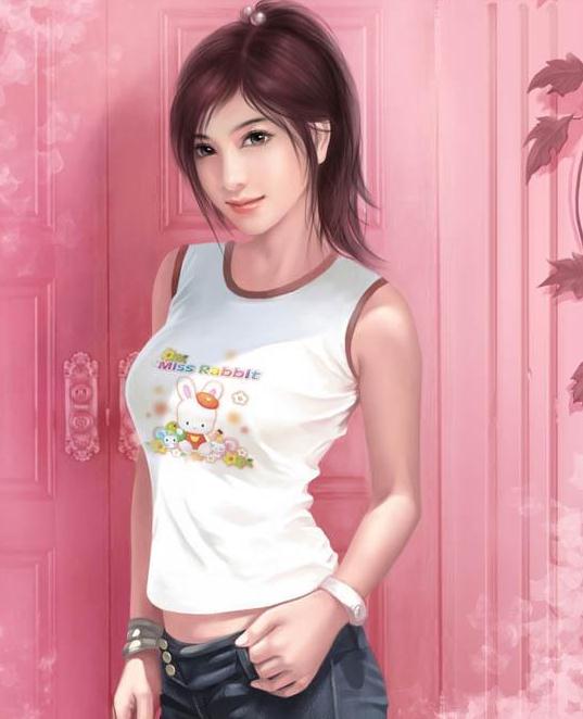 美轮美奂手绘美女图