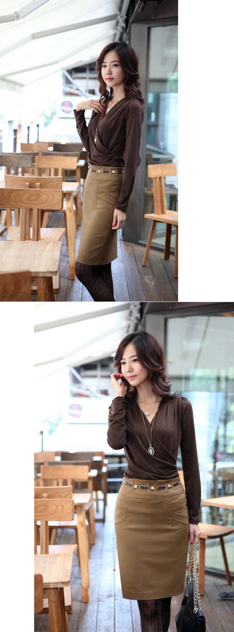 气质美女穿什么都好看