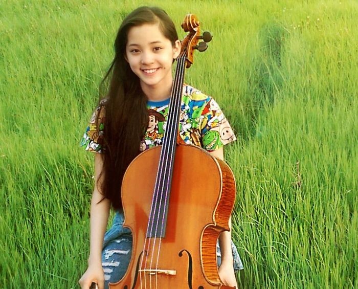 大提琴美女欧阳娜娜图片