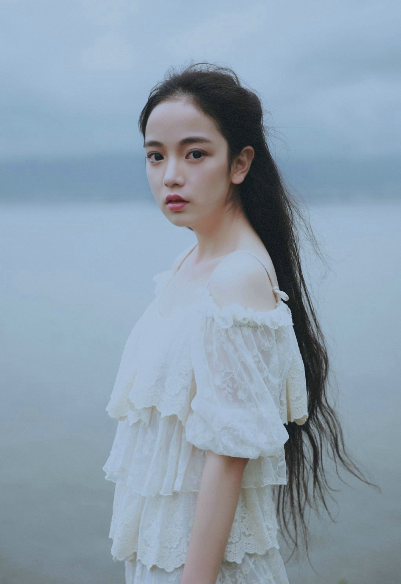 海岸边气质森系女神高颜值随性范