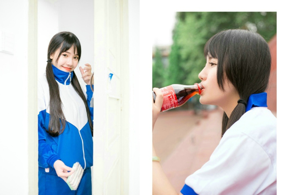 甜美娇巧可爱妹子校园阳光俏皮唯美写真