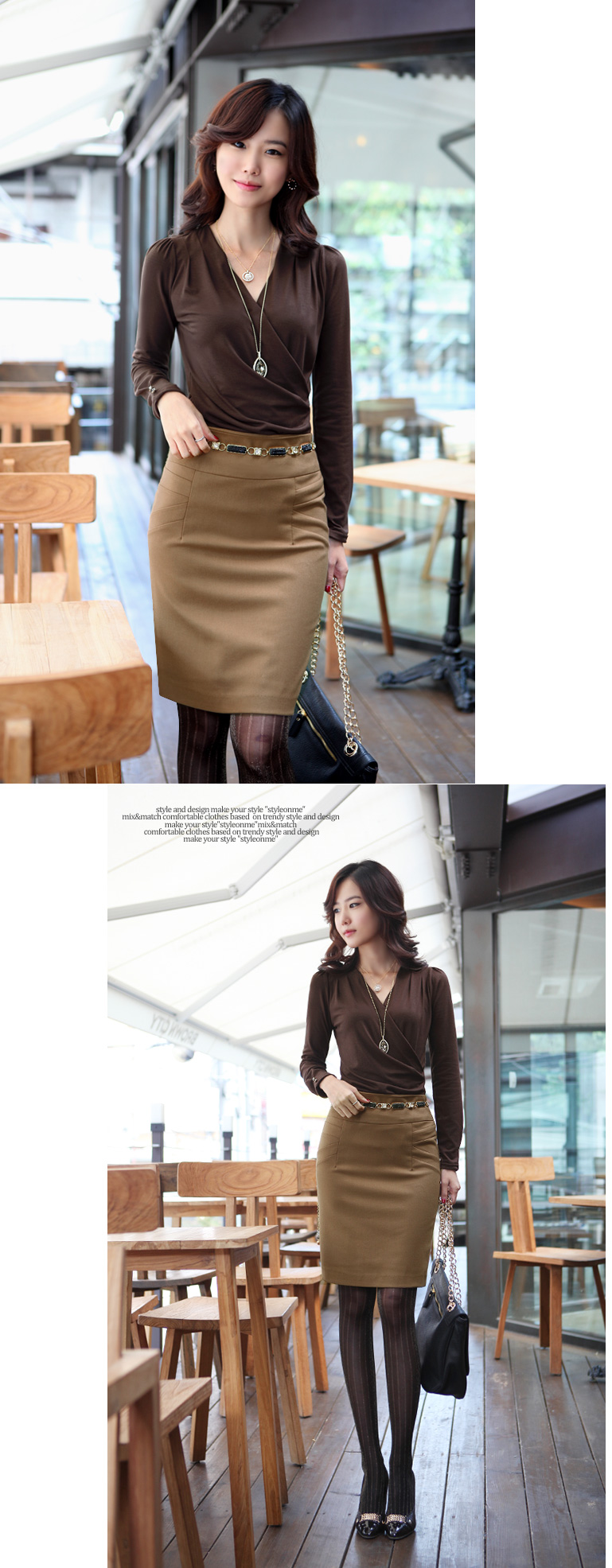 气质美女穿什么都好看