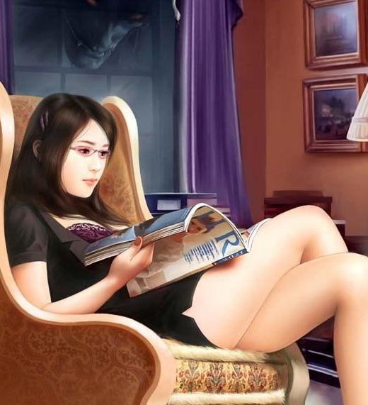 美轮美奂手绘美女图