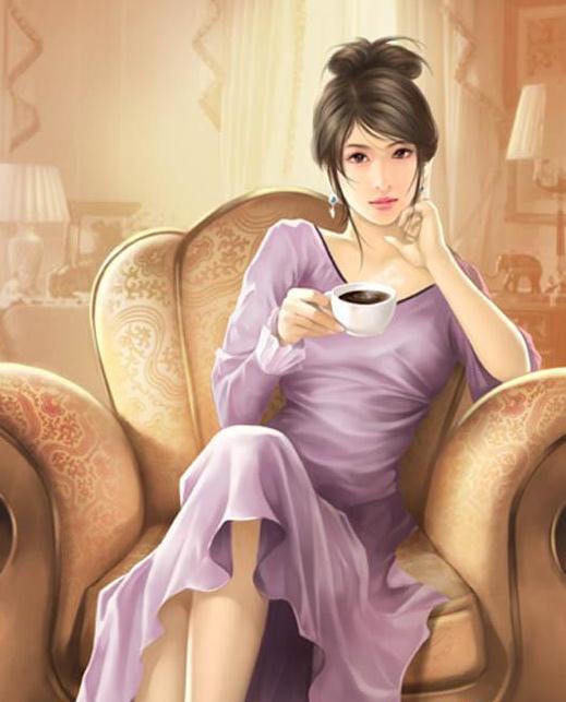 美轮美奂手绘美女图