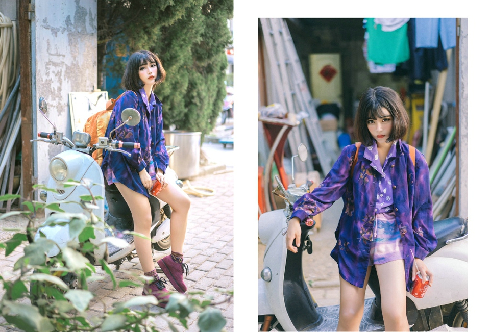 高颜值私房睡衣女神花朵般娇美可人