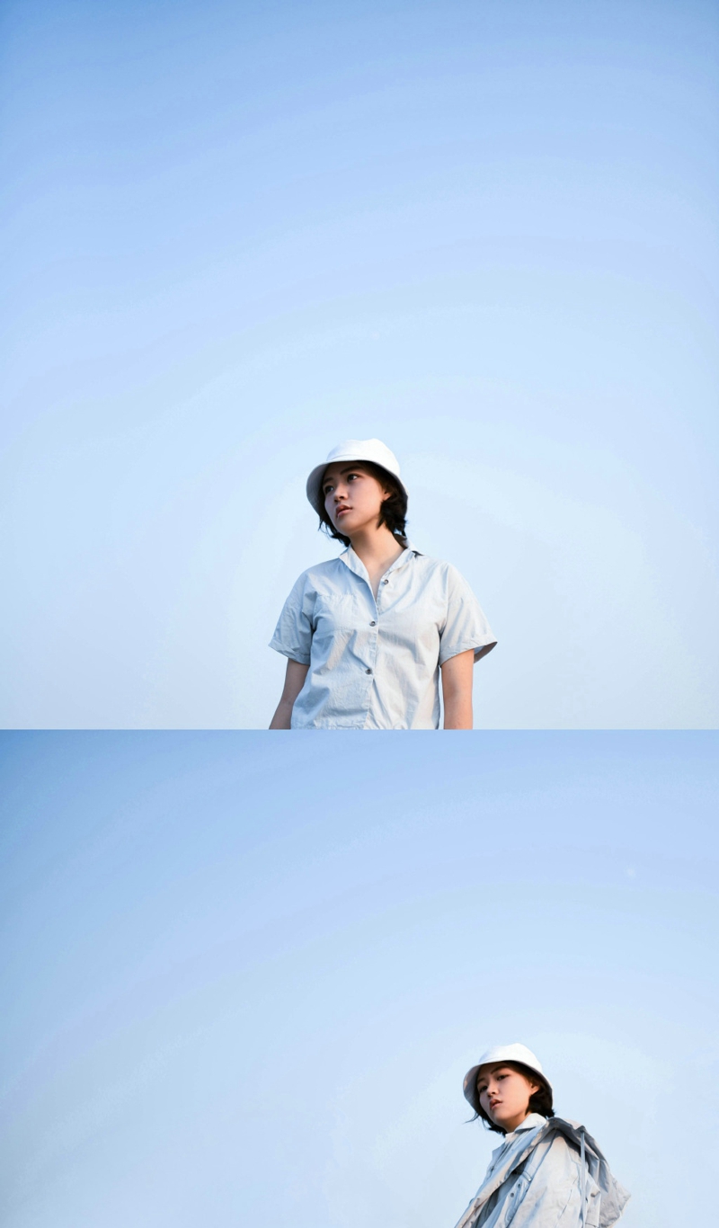 自由随性美女个性高傲阳光素颜写真