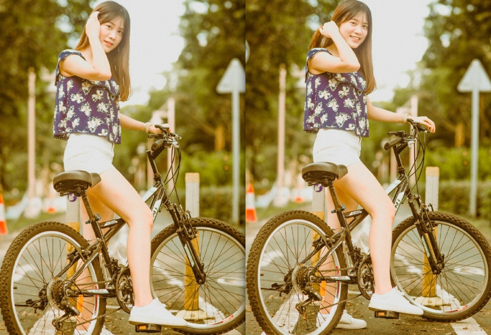 清新氧气美女日常街拍生活美照