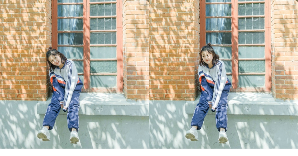 忧郁气质卷发美女自然随性写真