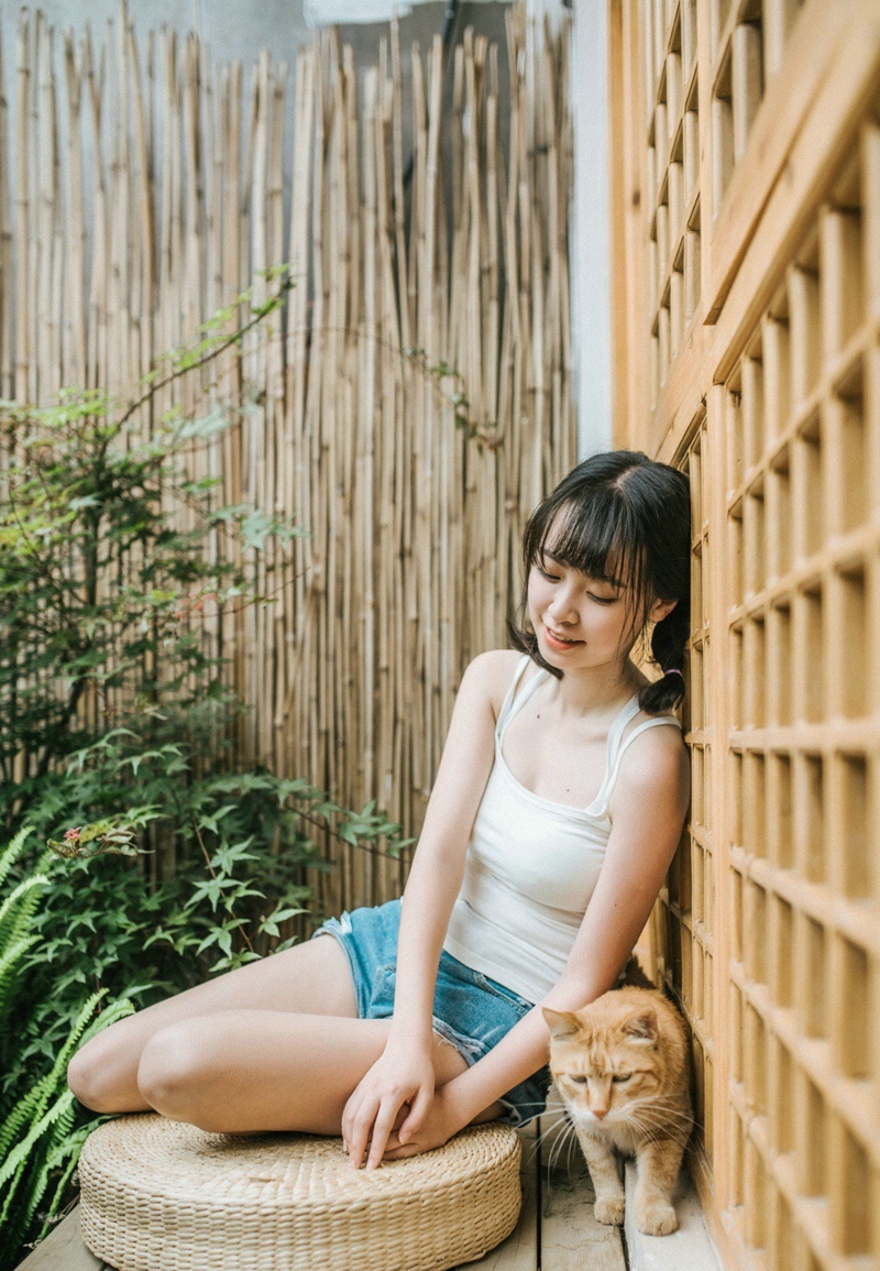 元气英伦风少女高挑森系复古写真