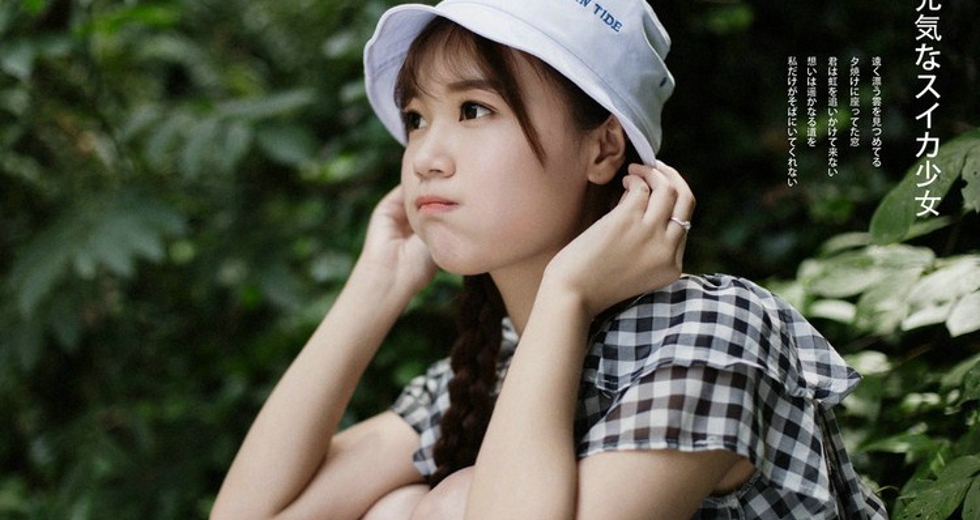 西瓜女孩清纯阳光甜美写真