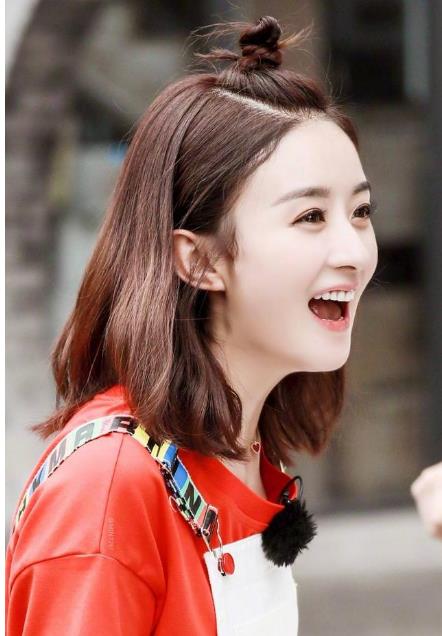 女神赵丽颖短发照片