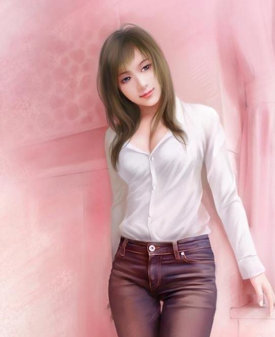 美轮美奂手绘美女图