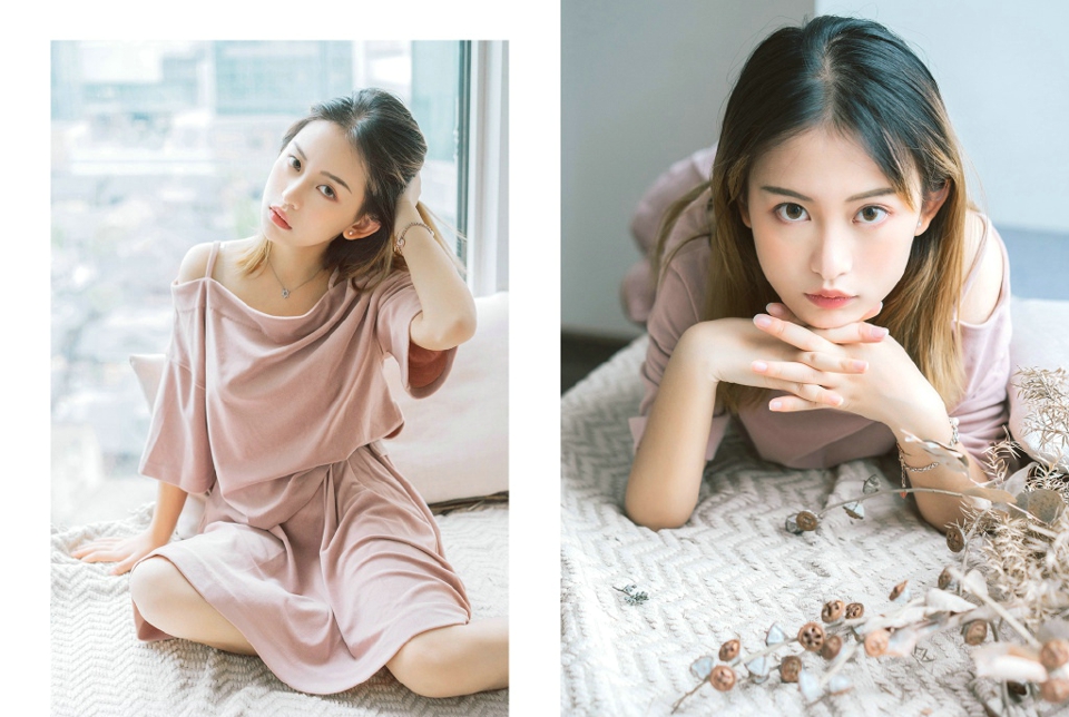 高颜值私房睡衣女神花朵般娇美可人