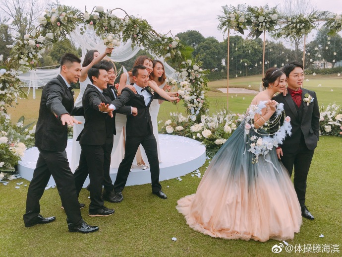 中国奥运五冠王邹凯大婚现场图