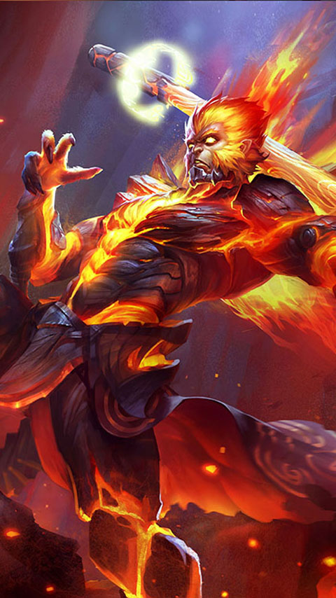 王者荣耀孙悟空至尊宝高清华为mate10手机壁纸