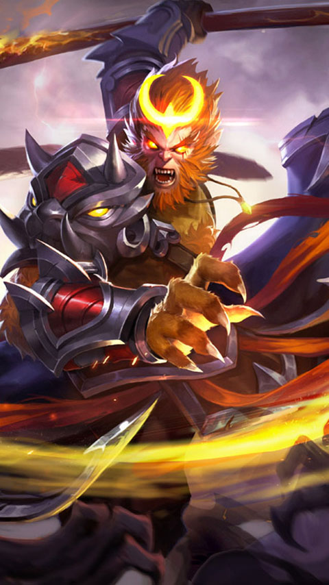 王者荣耀孙悟空至尊宝高清华为mate10手机壁纸