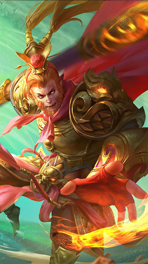 王者荣耀孙悟空至尊宝高清华为mate10手机壁纸