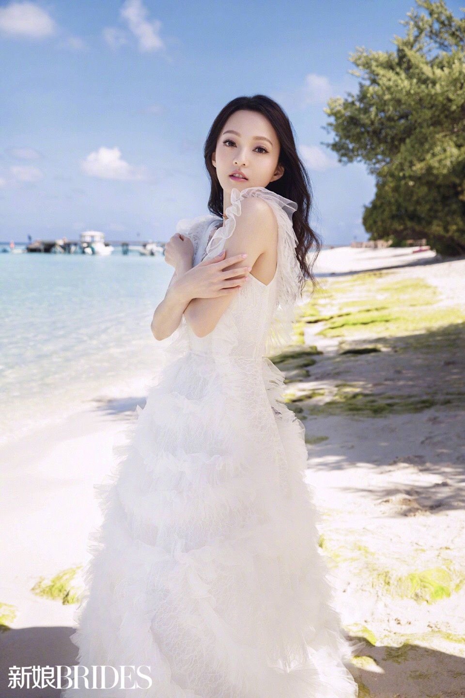 张韶涵时尚婚纱写真，美呆了