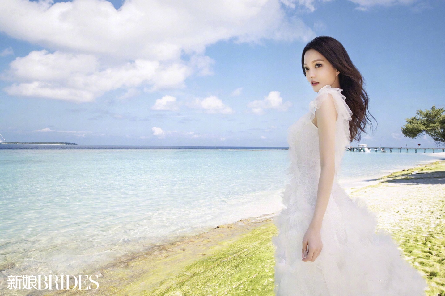 张韶涵时尚婚纱写真，美呆了