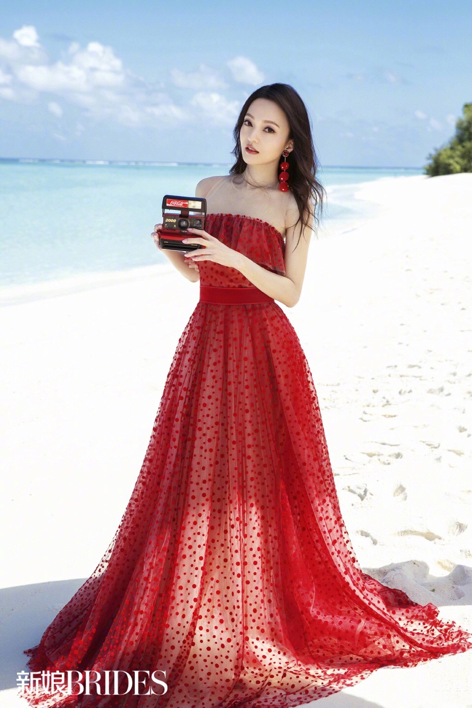 张韶涵时尚婚纱写真，美呆了